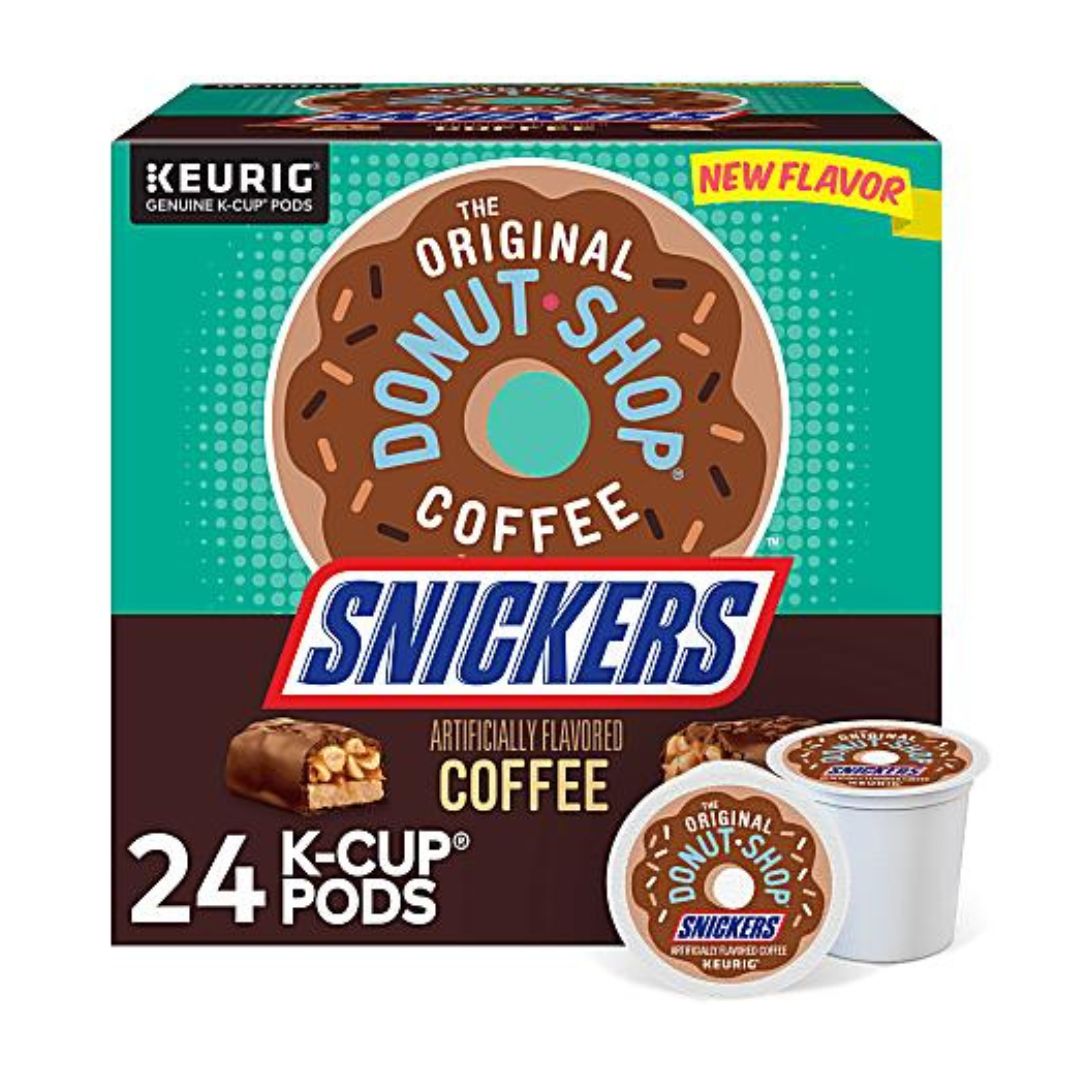 The Original Donut Shop Snickers Coffee, K-Cup Pods, Box of 24 Pods