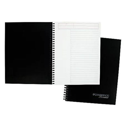 Cambridge Limited QuickNotes Action Planner Legal Pad, 7 1/2" x 9 1/2", 30% Recycled, Black, 80 Sheets