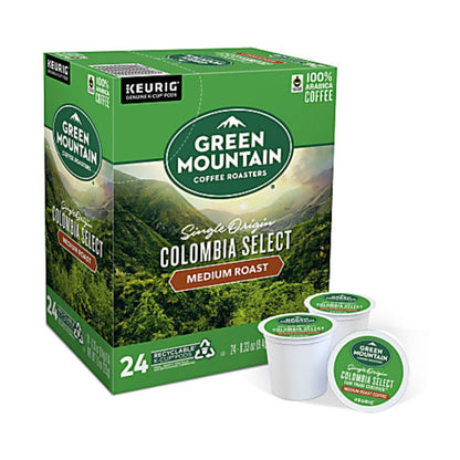 Green Mountain Coffee Single-Serve Coffee K-Cup Pods, Colombian Fair Trade Select, Box Of 24