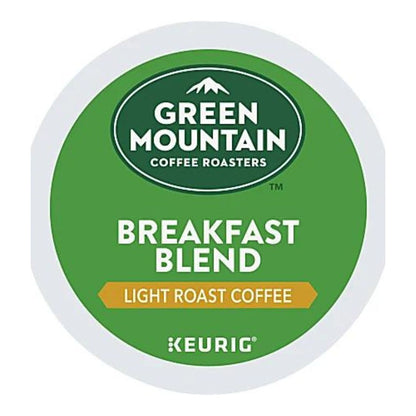 Green Mountain Coffee Single-Serve Coffee K-Cup Pods, Breakfast Blend, Carton Of 24