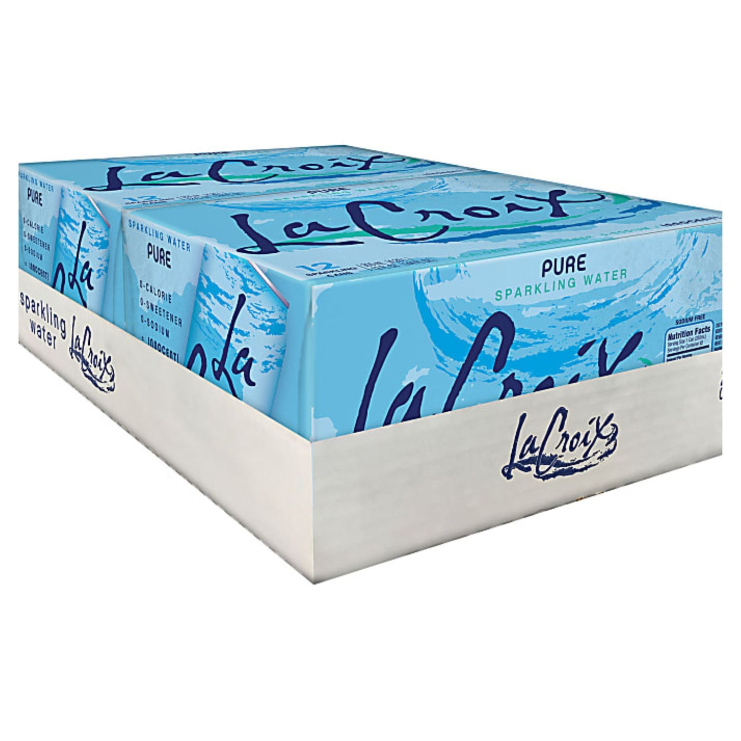 WPD LaCroix Core Sparkling Water with Natural Pure Flavor 12 Oz. Case of 24 Cans