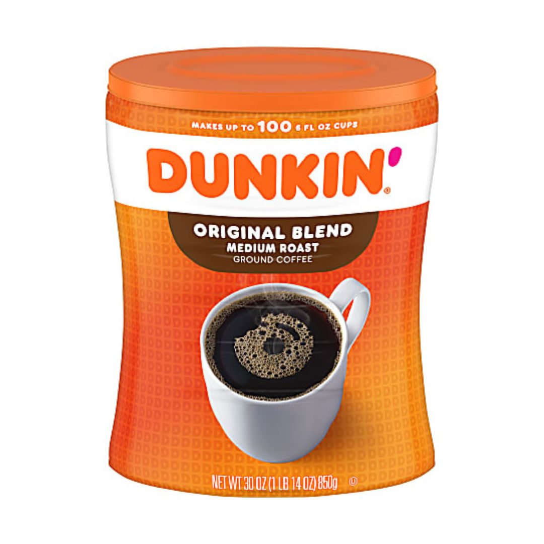 Dunkin' Donuts Original Blend Ground Coffee, Medium Roast, 1.87 Lb Per Bag