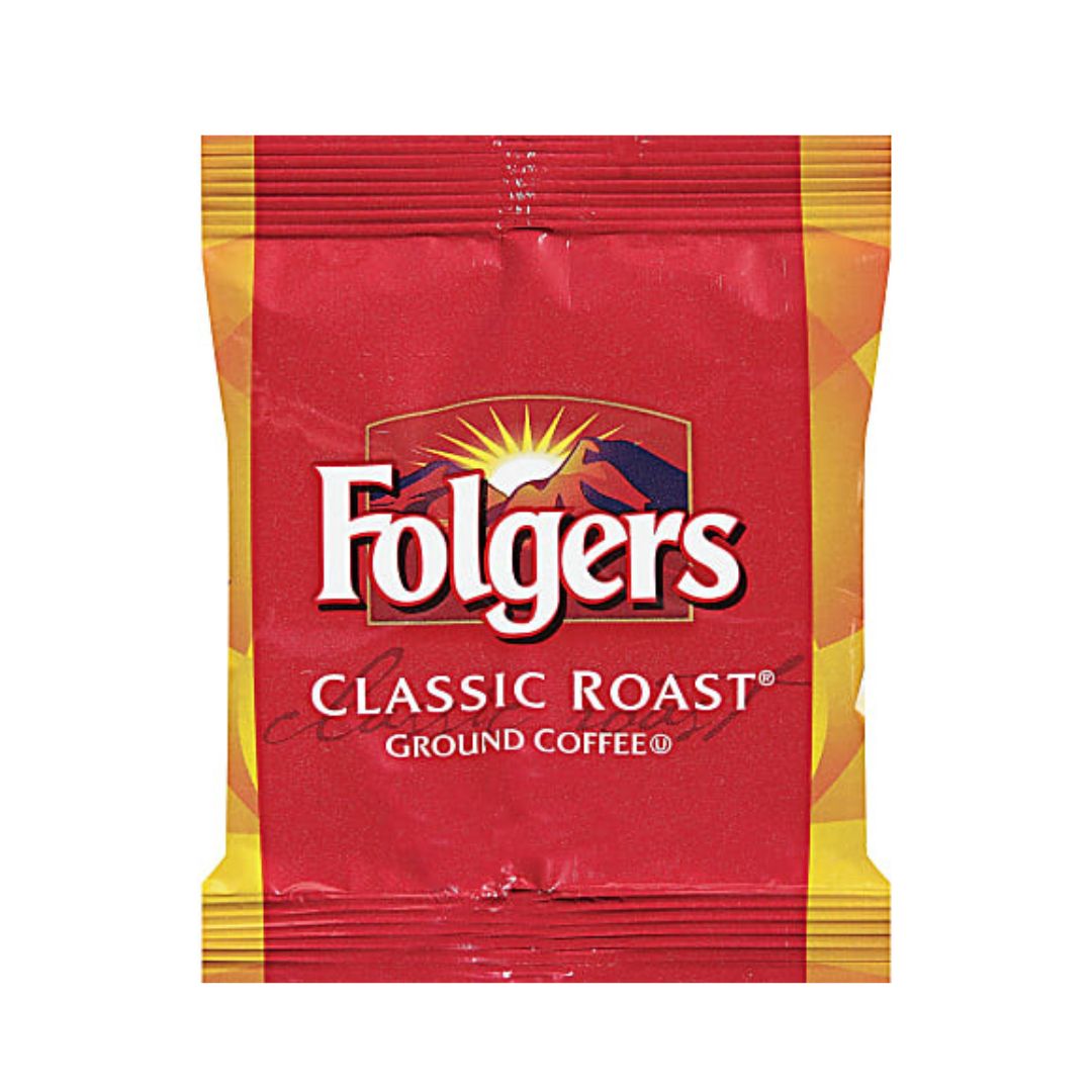 Folgers Single-Serve Coffee Packets, Classic Roast, Box Of 42