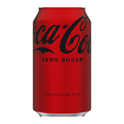 Coca-Cola Zero Sugar Soda 12 Oz, Case Of 24 Cans