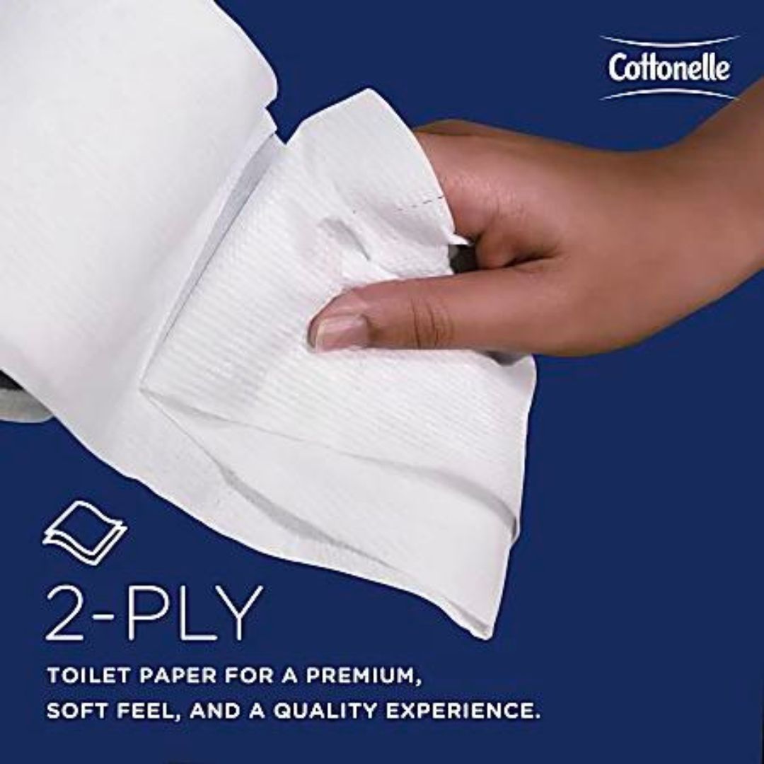 Cottonelle Professional Standard Roll 2-Ply Toilet Paper, 451 Sheets Per Roll, Pack Of 20 Rolls