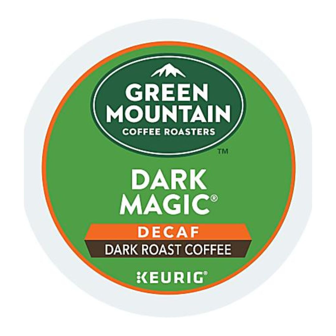 Green Mountain Coffee Single-Serve Coffee K-Cup Pods, Extra Bold, Decaffeinated, Dark Magic, Box Of 24