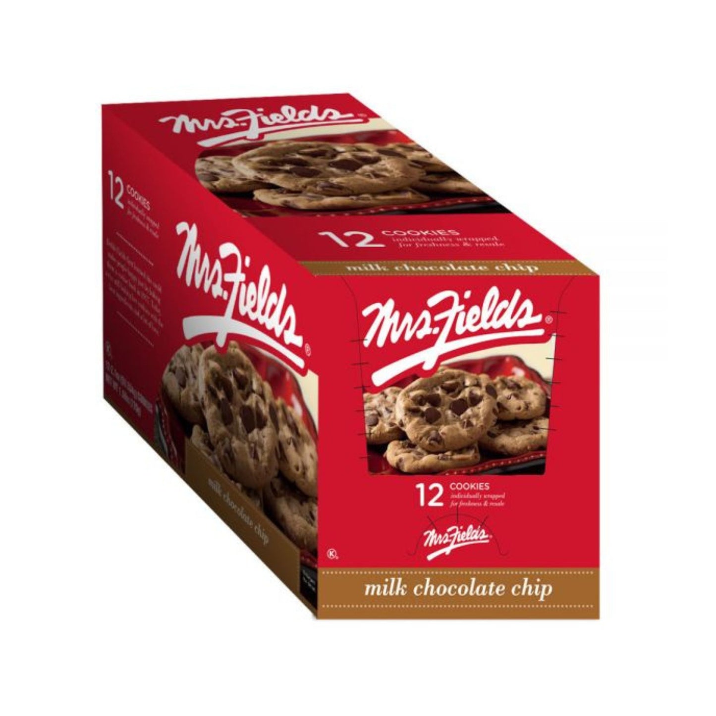 Mrs. Fields Gourmet Chocolate Chip Cookies 2.1 Oz. 12 count in a box