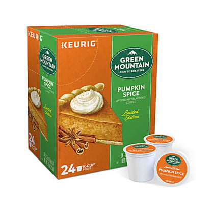Green Mountain Coffee Single-Serve Coffee K-Cup Pods, Pumpkin Spice, Carton Of 24