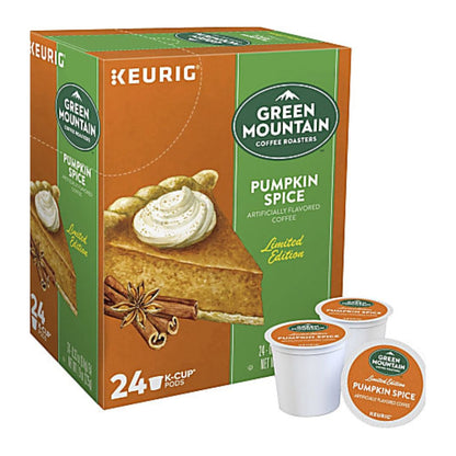 Green Mountain Coffee Single-Serve Coffee K-Cup Pods, Pumpkin Spice, Carton Of 24