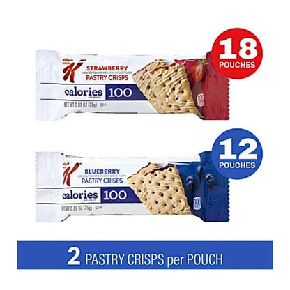 Special K Pastry Crisps Variety Pack, Fruit, 30 Crisps Per Box, Case Of 2 Boxes