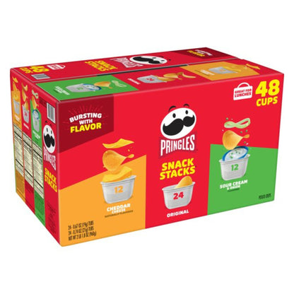 Pringles Potato Crisps Chips, Variety Pack, Snacks Stacks 33.8oz. box 48count per Pack