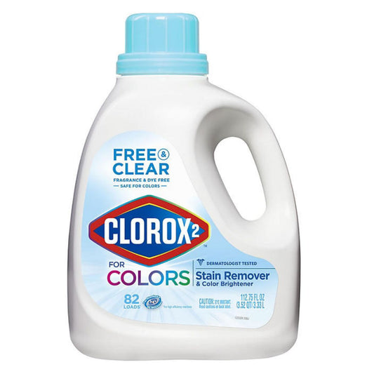 Clorox 2 for Colors Free & Clear Stain Remover and Color Brightener 112 fl. oz.