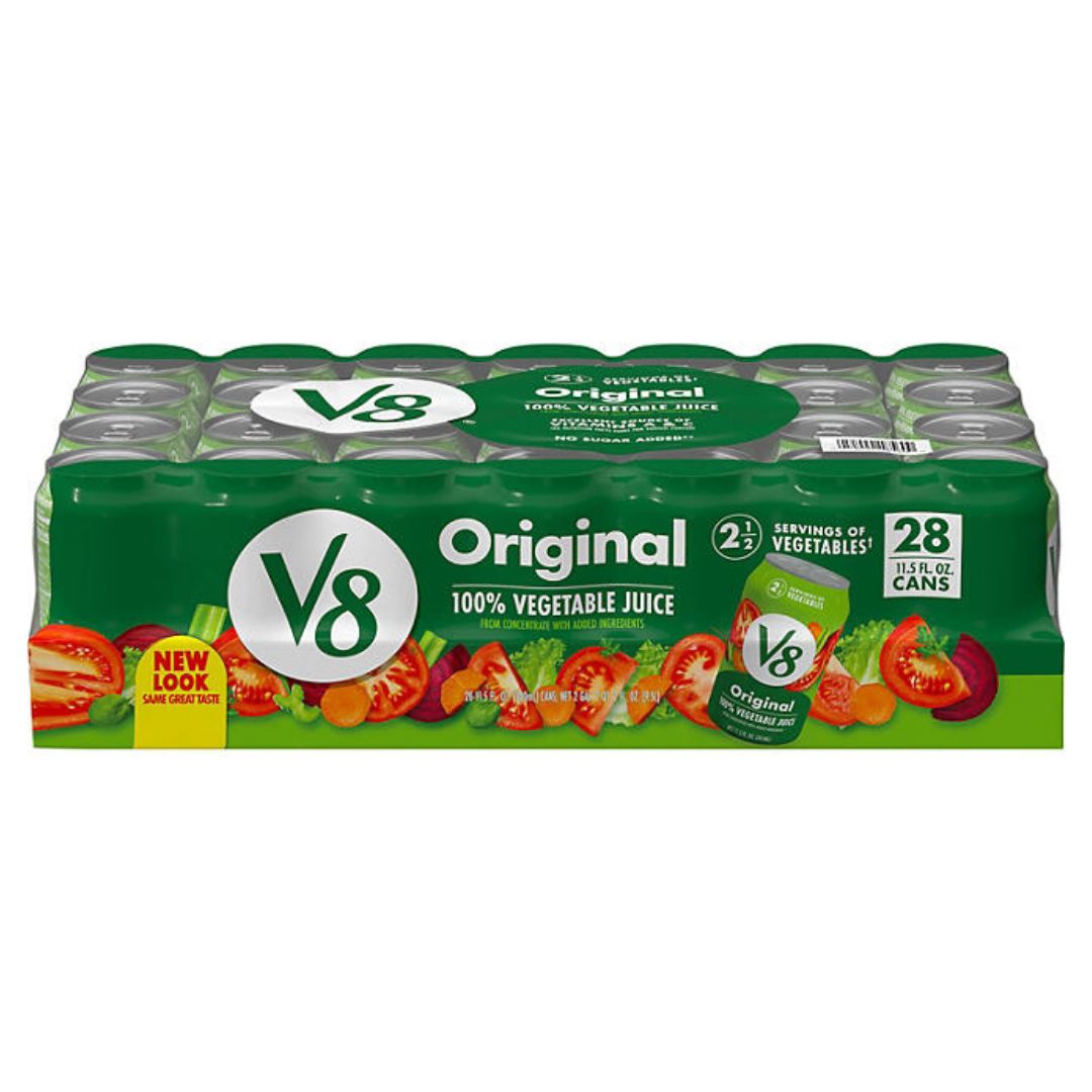 V8 Original 100% Vegetable Juice Pack of 28