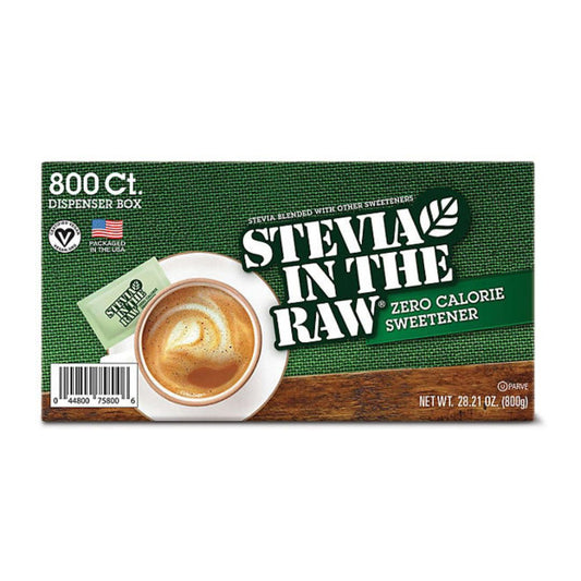 Stevia In The Raw Plant-Based Zero Calorie Sweetener Packets 800 ct.