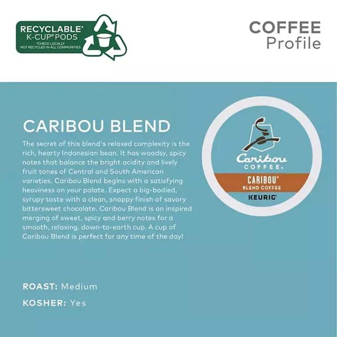 Caribou Coffee Caribou Blend K-Cup Pods 100 ct.