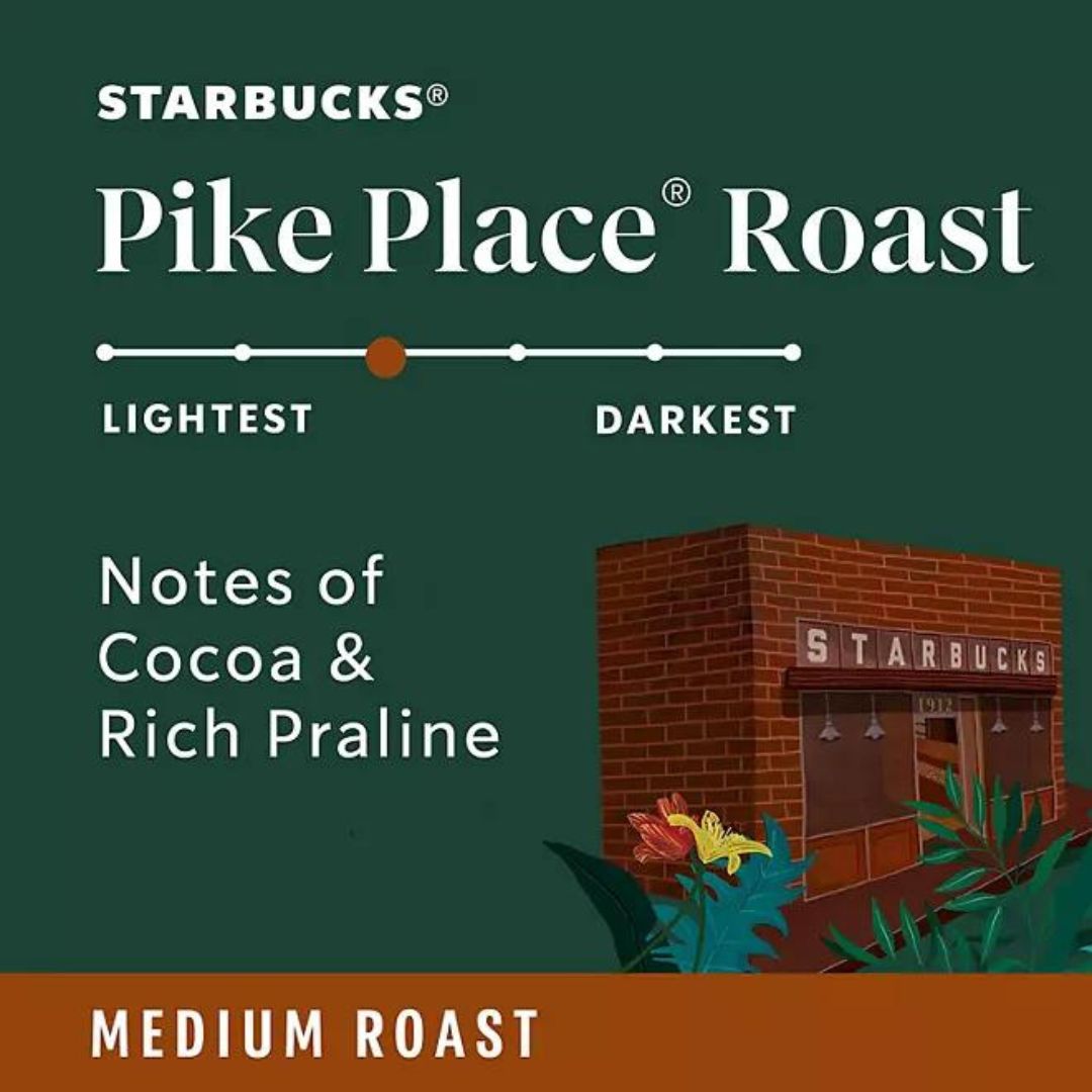 Starbucks Pike Place K-Cups, Medium Roast 72 ct.