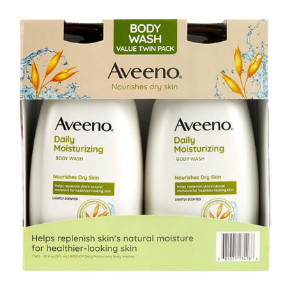 Aveeno Daily Moisturizing Body Wash 33 fl. oz. 2pack
