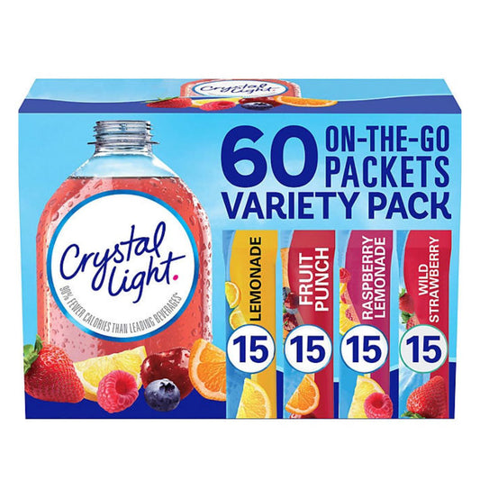 Crystal Light Powdered Drink Mix Variety Pack 60Count
