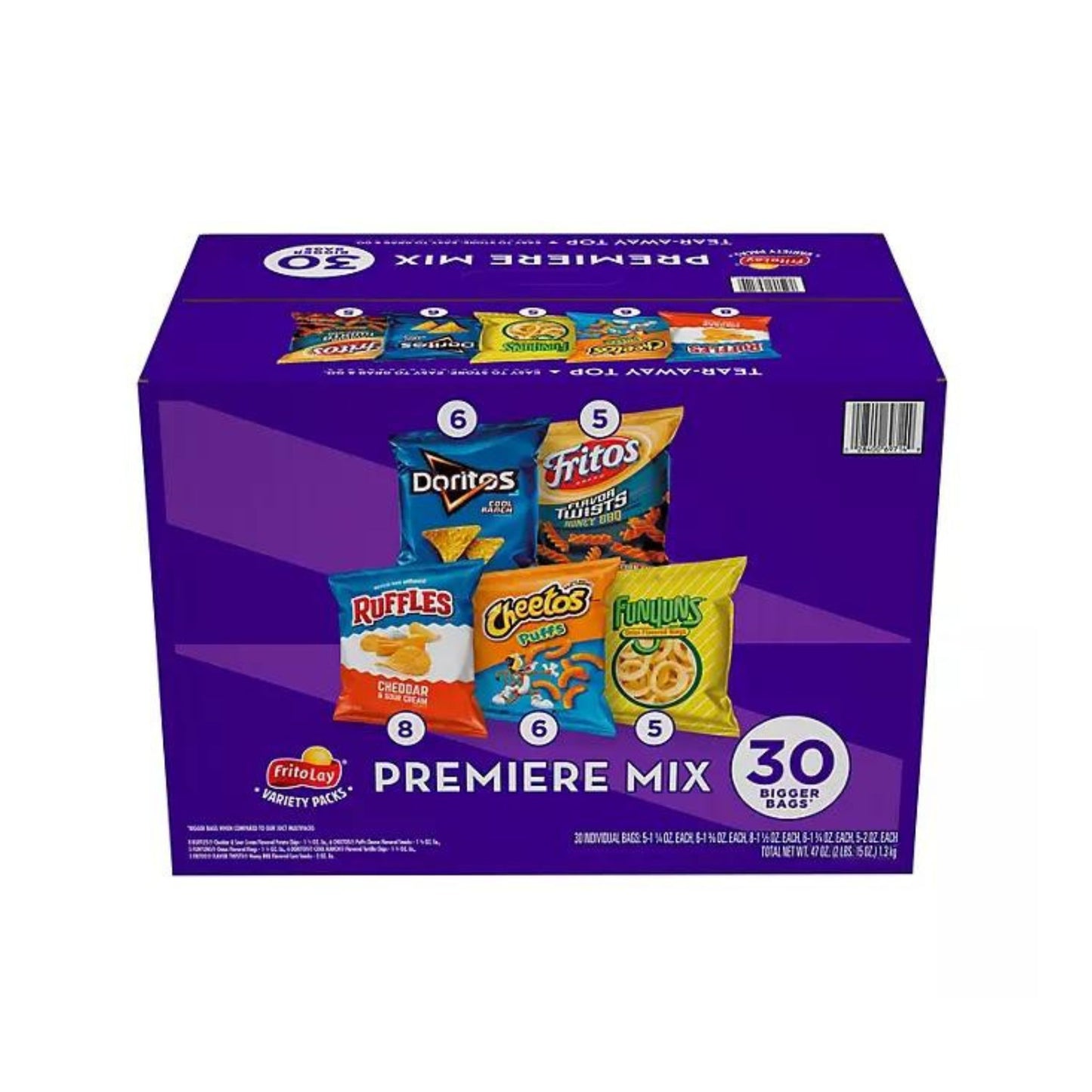 Frito-Lay Premiere Mix Variety Pack Chips  30bags per Pack