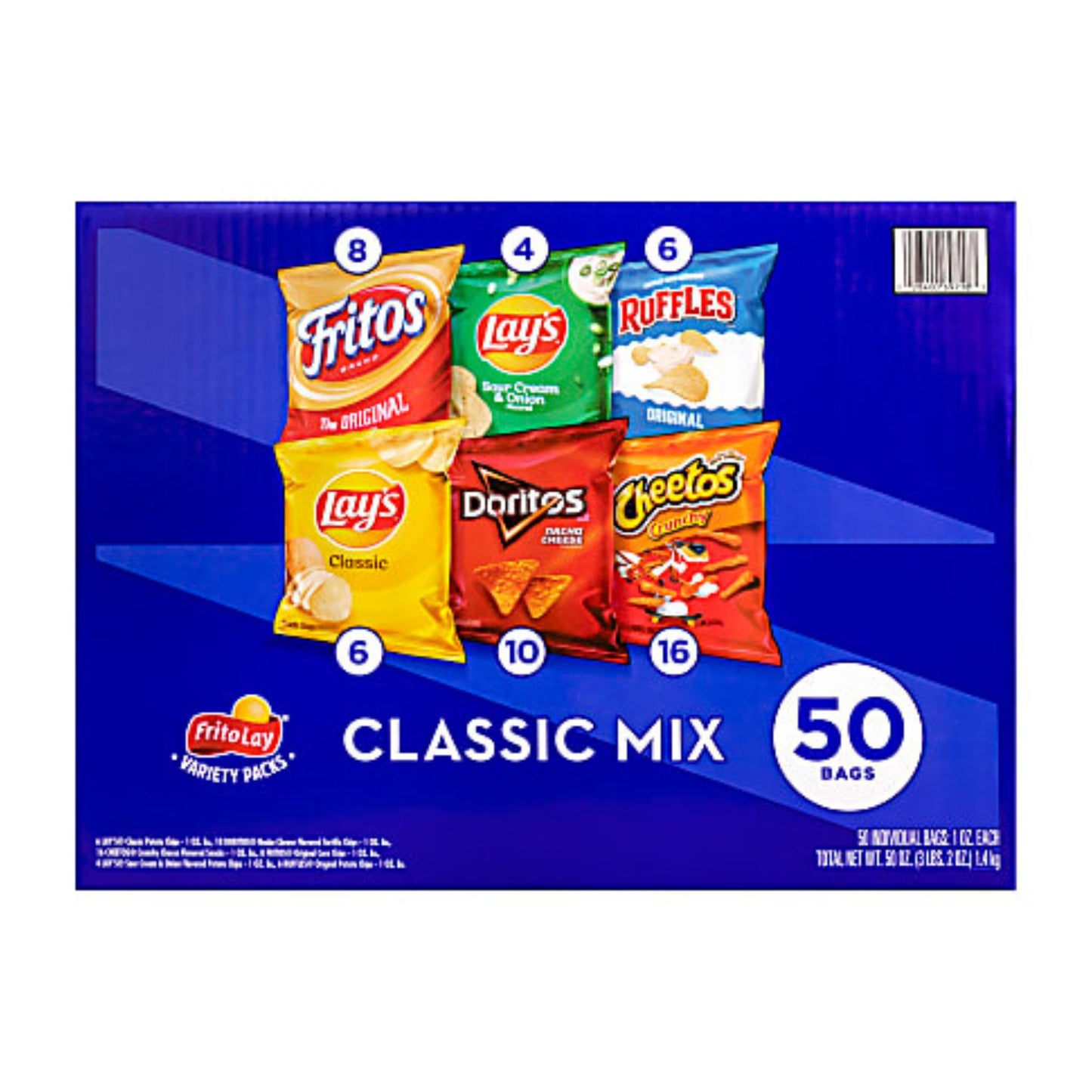 Frito-Lay Classic Mix Variety Pack 50bags per Pack