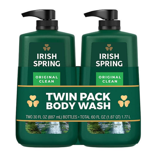 Irish Spring Body Wash for Men, Original Clean 30fl. oz. 2pack