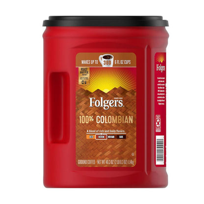 Folgers 100% Medium Roast Ground Colombian Coffee 40.3 oz.