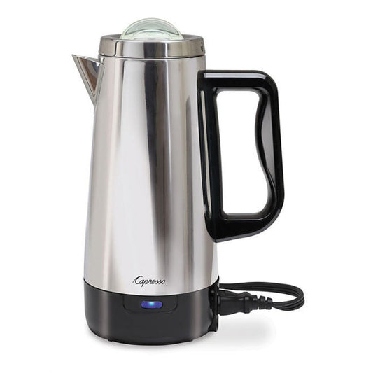 Capresso 12-Cup Stainless Steel Drip Free Percolator