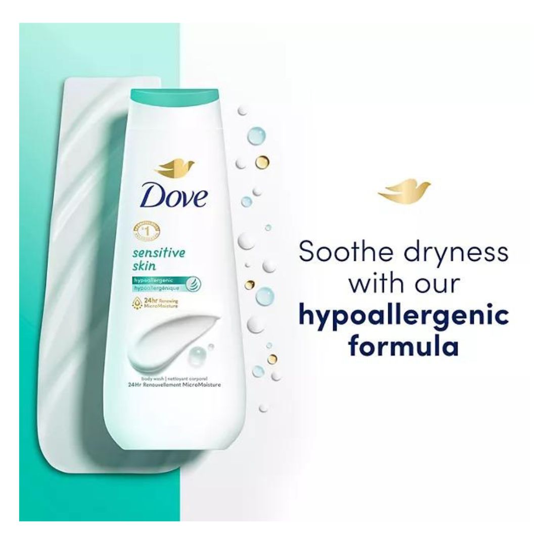 Dove Nourishing Body Wash, Sensitive Skin 23fl. oz. 3pack