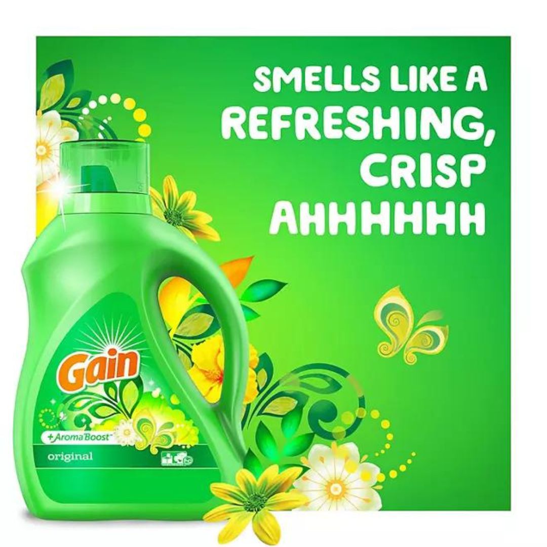 Gain Ultra Concentrated + Aroma Boost Laundry Detergent, Original Scent 208 fl. oz.