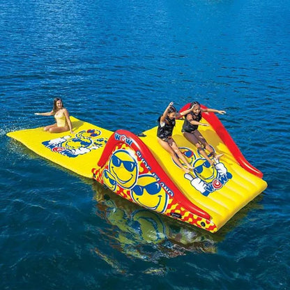 WOW Sports Floating Slide Island and Water Walkway Combo