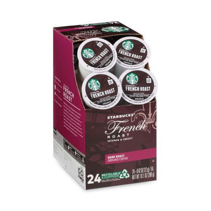 Starbucks Single-Serve Coffee K-Cup, French Roast, Box Of 24