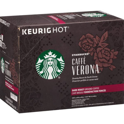 Starbucks Single Serving Coffee K-Cup, Caffè Verona, Box Of 24