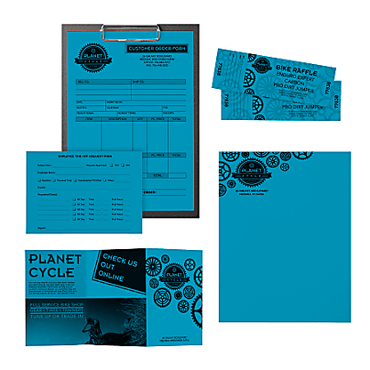 Neenah Astrobrights Bright Colored Copy Paper, Letter Size 8 1/2" x 11", 24 Lb, FSC Certified, Celestial Blue, Ream Of 500 Sheets