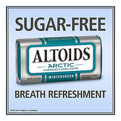 Altoids Curiously Strong Mints Arctic Wintergreen 1.2 Oz. Pack Of 8 Tins