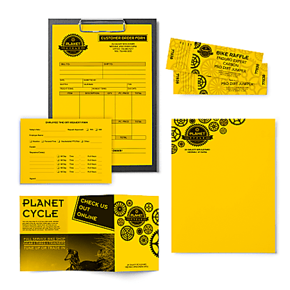 Astrobrights Colored Multi-Use Print & Copy Paper, Letter Size 8 1/2" x 11", 24 Lb, Solar Yellow, Ream Of 500 Sheets