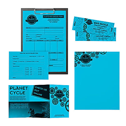 Astrobrights Colored Multi-Use Print & Copy Paper, Letter Size 8 1/2" x 11", 24 Lb, Lunar Blue, Ream Of 500 Sheets