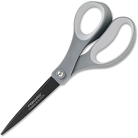 Fiskars Everyday Titanium Non-Stick Softgrip Scissors 8" Straight