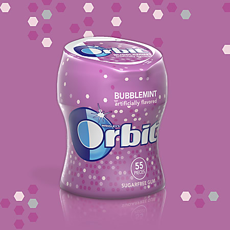 Orbit Bubblemint Gum Bottles 2.70 Oz.