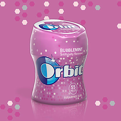 Orbit Bubblemint Gum Bottles 2.70 Oz.