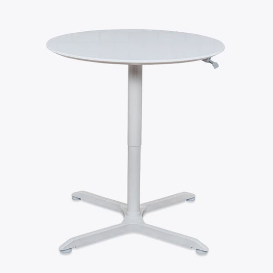 32" PNEUMATIC HEIGHT ADJUSTABLE ROUND CAF+ë TABLE